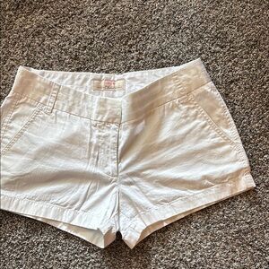 J. Crew High Waist White Shorts